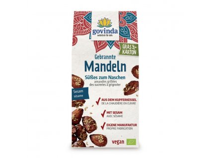 Govinda Geröstete Mandeln mit Sesam 100g Bio