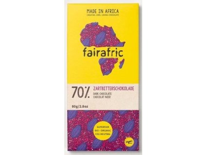 Fairafric Hořká čokoláda 70% 80g bio