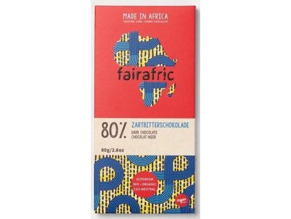 Fairafric Hořká čokoláda 80% 80g bio