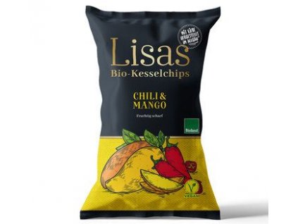 Lisa's Kotlíkové chipsy s chilli a mangem 125g bio