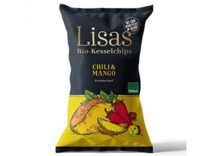 Lisa's Kotlíkové chipsy s chilli a mangom 125g bio