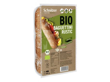 Schnitzer Baguettini Rustic kukuřičné 2x 100 g bio