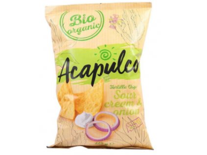 Acapulco Tortilla chips sour cream and onion 125g organic