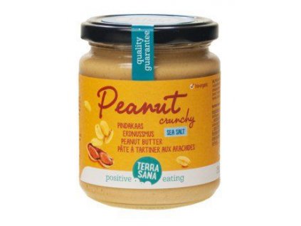 Terrasana Crunchy peanut butter with salt 250g organic