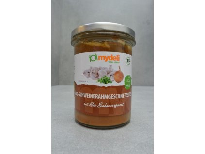 Mydeli Pork slices in cream 370g organic