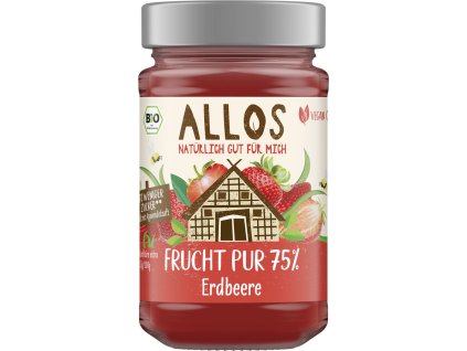 Allos Fruchtkonfitüre Erdbeere 250ml Bio