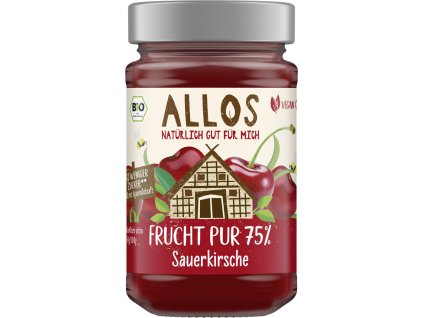 Allos Fruchtkonfitüre Sauerkirsche 250ml bio