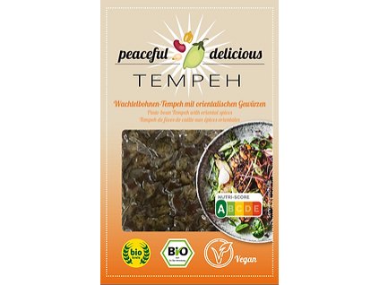 Peaceful delicious Tempeh z fazolí Pinto s orientálním kořením 200g bio