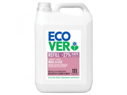 Ecover Waschgel für Wolle und Feinwäsche Seerose und Honigmelone 5l Öko