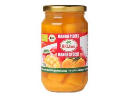 BIOlanka Mango pieces in pineapple juice 350g organic