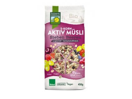 Bohlsener Mühle Aktivní 5zrnné müsli 450G bio