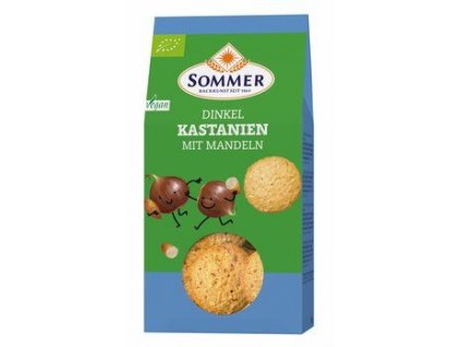 Sommer Špaldové sušienky s gaštanmi a mandľami 150g bio