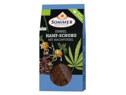 Sommer Hemp cookies chocolate, maca 150g organic