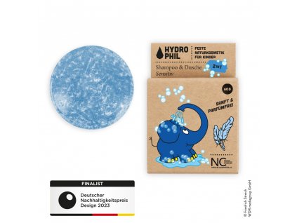 Hydrophil Šampón a sprchový gél 2v1 slon Citlivý 60g eco