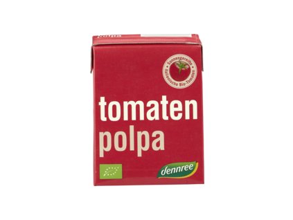 Dennree Całe pomidory w kawałkach 390 g ekologiczne