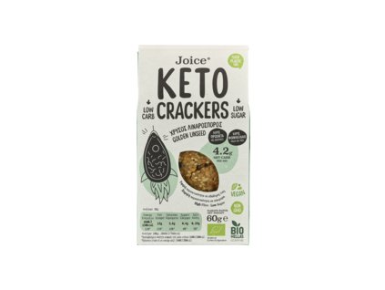 Joice Keto Cracker mit Leinsamen 60g Bio