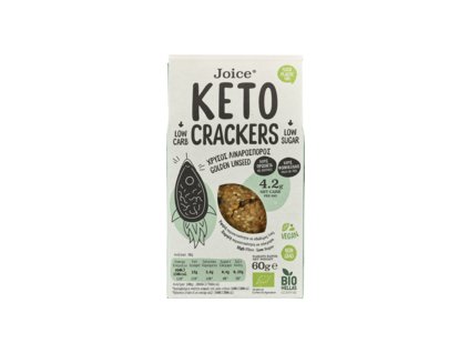 Joice Keto krekry se lněným semínkem 60g bio