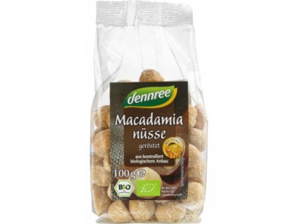 Dennree Makadamové ořechy pražené s medem 150g bio