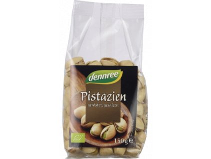 Dennree Pistácie v šupke praženej solenej 150 g bio