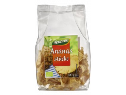 Dennree Ananas kousky 100g bio