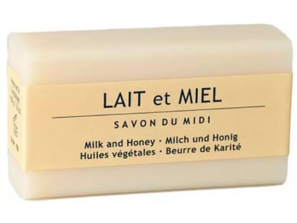 Săpun Savon du Midi cu unt de Shea LAPTE și MIERE 100g eco