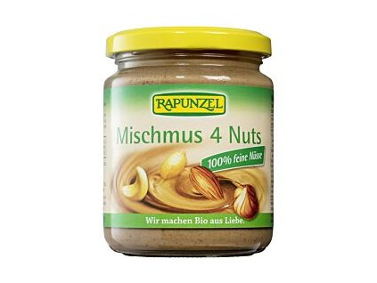 Rapunzel Mischmus 4 Nuts ořechové máslo 250g bio