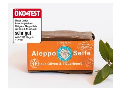 Aleppo Olivové mýdlo a 4% vavřínového oleje 180g eco