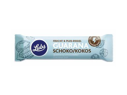 Lubs Čokoládová tyčinka guarana kokos 40g bio