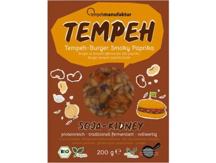 Tempehmanufaktur Tempeh-Burger geräucherter Paprika 200g Bio