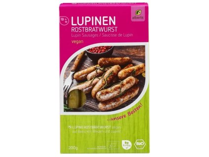 43866 alberts grilovane klobasky lupinove 200g bio