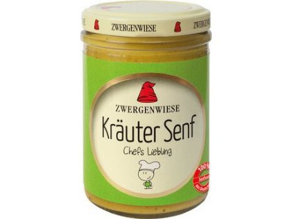 Zwergenwiese Horčica bylinková 160 ml bio
