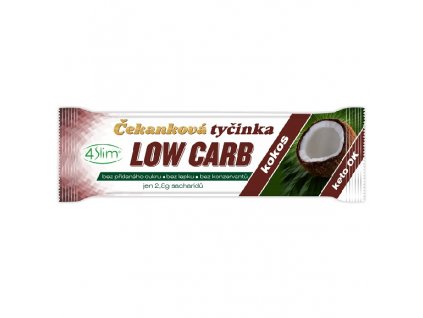 Baton de cicoare. Nucă de cocos Low Carb fără ulei. 35g 4SLIM - reducere!