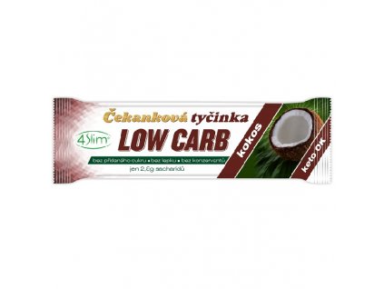 Tyčinka čekan. Low Carb kokos bezl. 35g 4SLIM