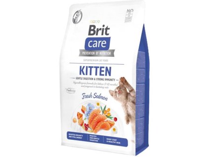 Brit Care Cat GF Kitten Gentle Digestion & Strong Immunity Lazac 0,4 kg