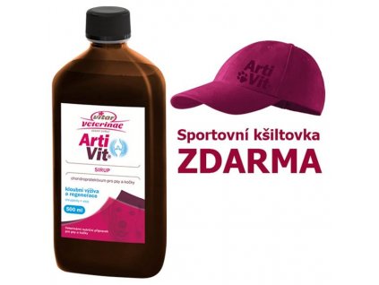 Artivit sir. 500 ml + kšiltovka vínová zdarma