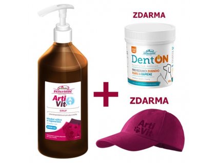 Artivit panie. 1000 ml + DentOn 100g i gratis bordowa nakrętka