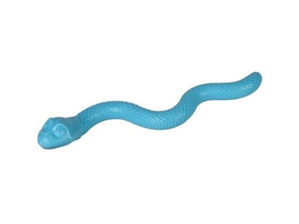 Gummischlangenspielzeug, Plüschflamingo 42cm, blau