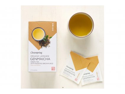 Genmaicha BIO portioned tea - Clearspring 20x1.8g