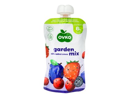 Garnitura piure de fructe mix de gradina - punga 120 g OVKO