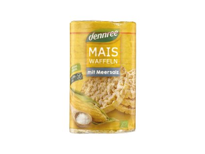 Puffed corn bread with sea salt 120 g BIO DENNREE