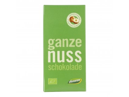 Milk chocolate with roasted hazelnuts 100 g BIO DENNREE