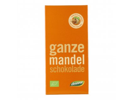 Milk chocolate with roasted almonds 100 g BIO DENNREE