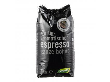 Káva espresso zrnková 1 kg BIO DENNREE