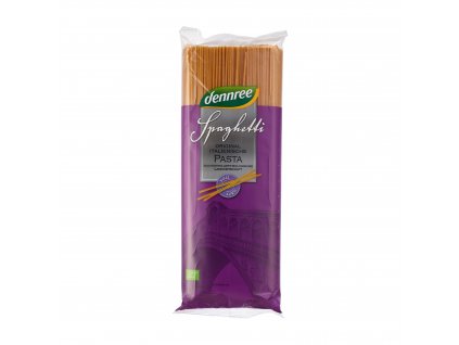 Těstoviny špagety celozrnné 1000 g BIO DENNREE