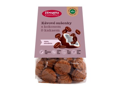 Biscuiti cafea cu nuca de cocos 100 g BIO ZEMANKA