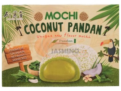 Prăjituri de orez BAMBOO H. Mochi - Cocos Pandan 180g