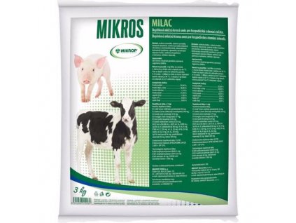 Mikros Milac - mléčná krmná směs pro hosp. a dom.zvířata 3kg