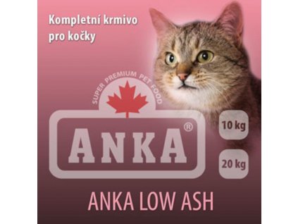 Anka Cat Low Ash 20kg dospělá kočka