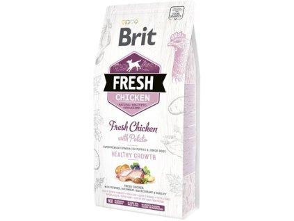 Brit Fresh Puppy Chicken Growth z ziemniakami 2,5 kg