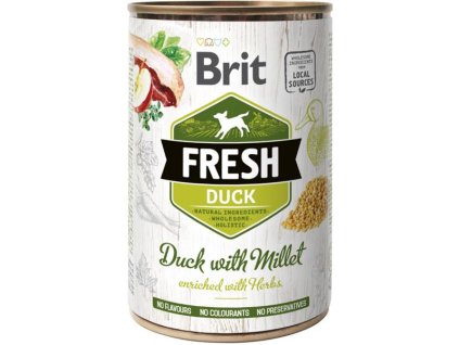 Brit Fresh con. Duck with Millet 400 g